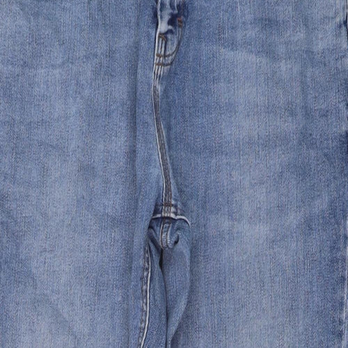 Blue Sky Mens Blue Cotton Straight Jeans Size 36 in L27 in Regular Button