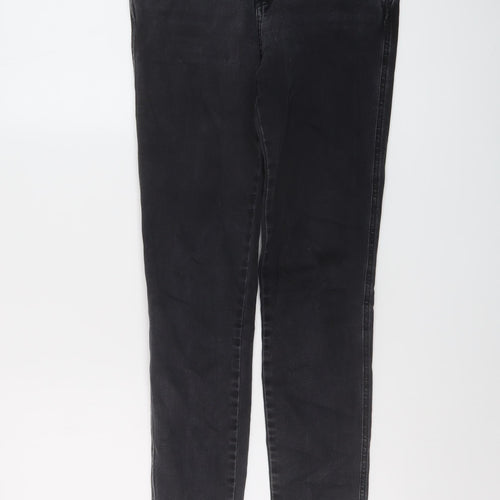 Nexos Womens Grey Cotton Skinny Jeans Size 26 in L28 in Regular Button