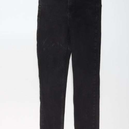New Look Womens Grey Cotton Skinny Jeans Size 6 L23 in Regular Button