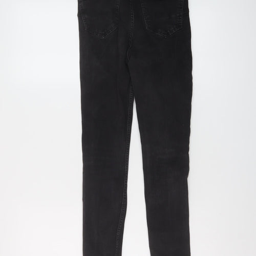 New Look Womens Grey Cotton Skinny Jeans Size 6 L23 in Regular Button