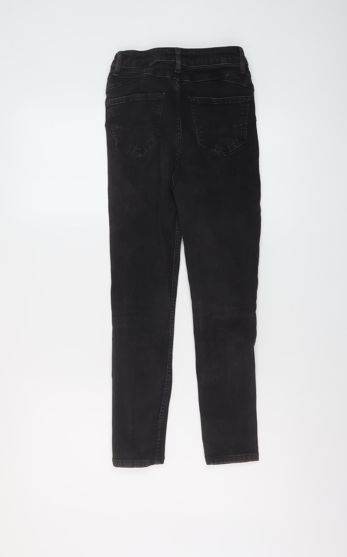 New Look Womens Grey Cotton Skinny Jeans Size 6 L23 in Regular Button