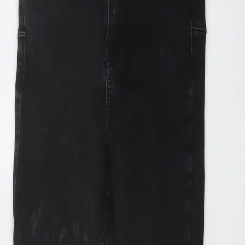 New Look Womens Grey Cotton Skinny Jeans Size 6 L23 in Regular Button