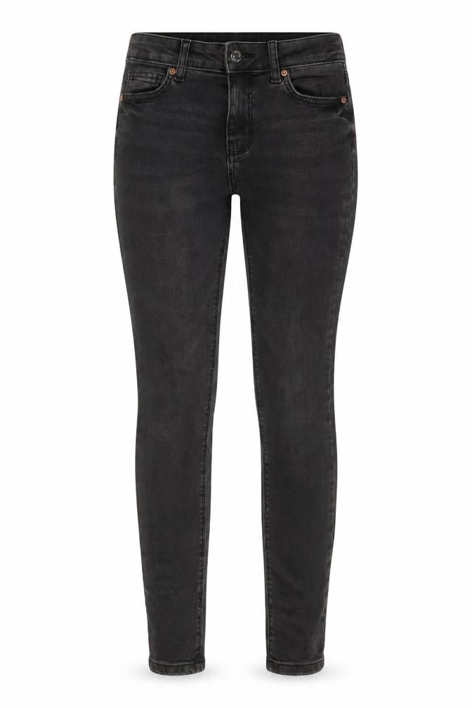 Denim & Co. Womens Grey Cotton Skinny Jeans Size 6 L26 in Regular Button