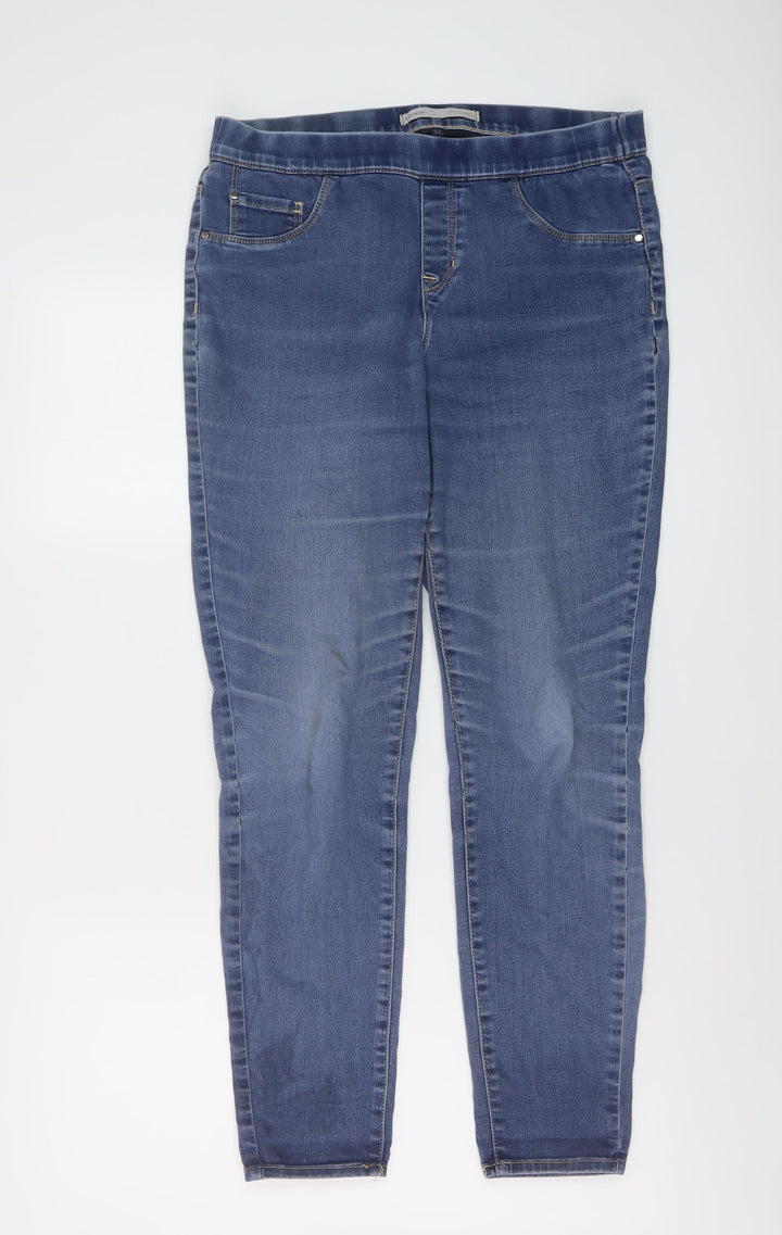 Geroge Womens Blue Cotton Jegging Jeans Size 12 L28 in Regular