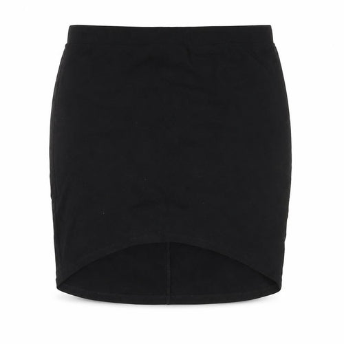 ASOS Womens Black Cotton Bandage Skirt Size 14 - Hi-Low