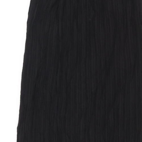 Graciaa Womens Black Polyester Wrap Skirt Size 26 in Tie - Plisse