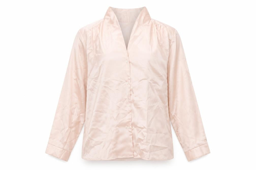 St Michael Womens Pink Polyester Basic Blouse Size 16 V-Neck