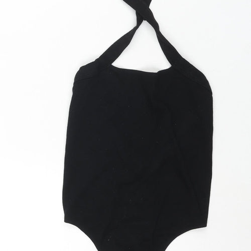 Out From Under Womens Black Polyamide Bodysuit One-Piece Size M Pullover - Backless Size M-L