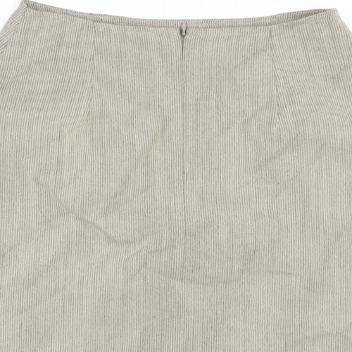 Jones New York Womens Beige Wool Straight & Pencil Skirt Size 10 Zip