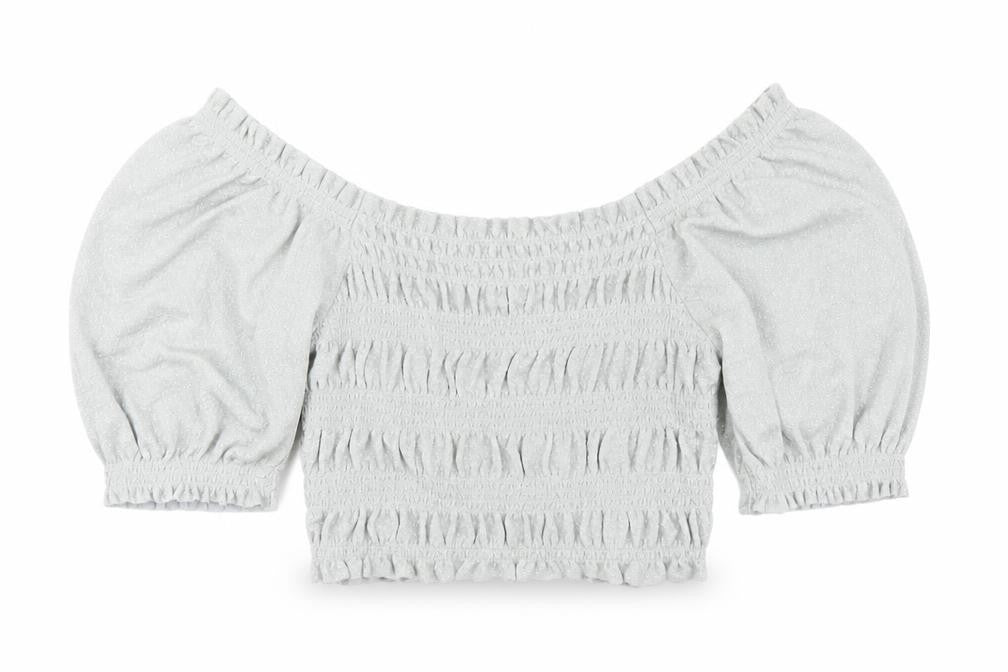 Urban Outfitters Womens Grey Acetate Cropped T-Shirt Size XS Scoop Neck