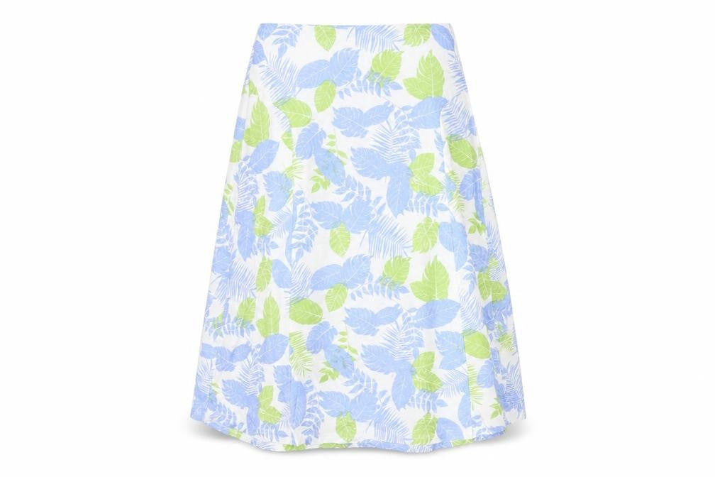 Emreco Womens Multicoloured Geometric Cotton A-Line Skirt Size 12