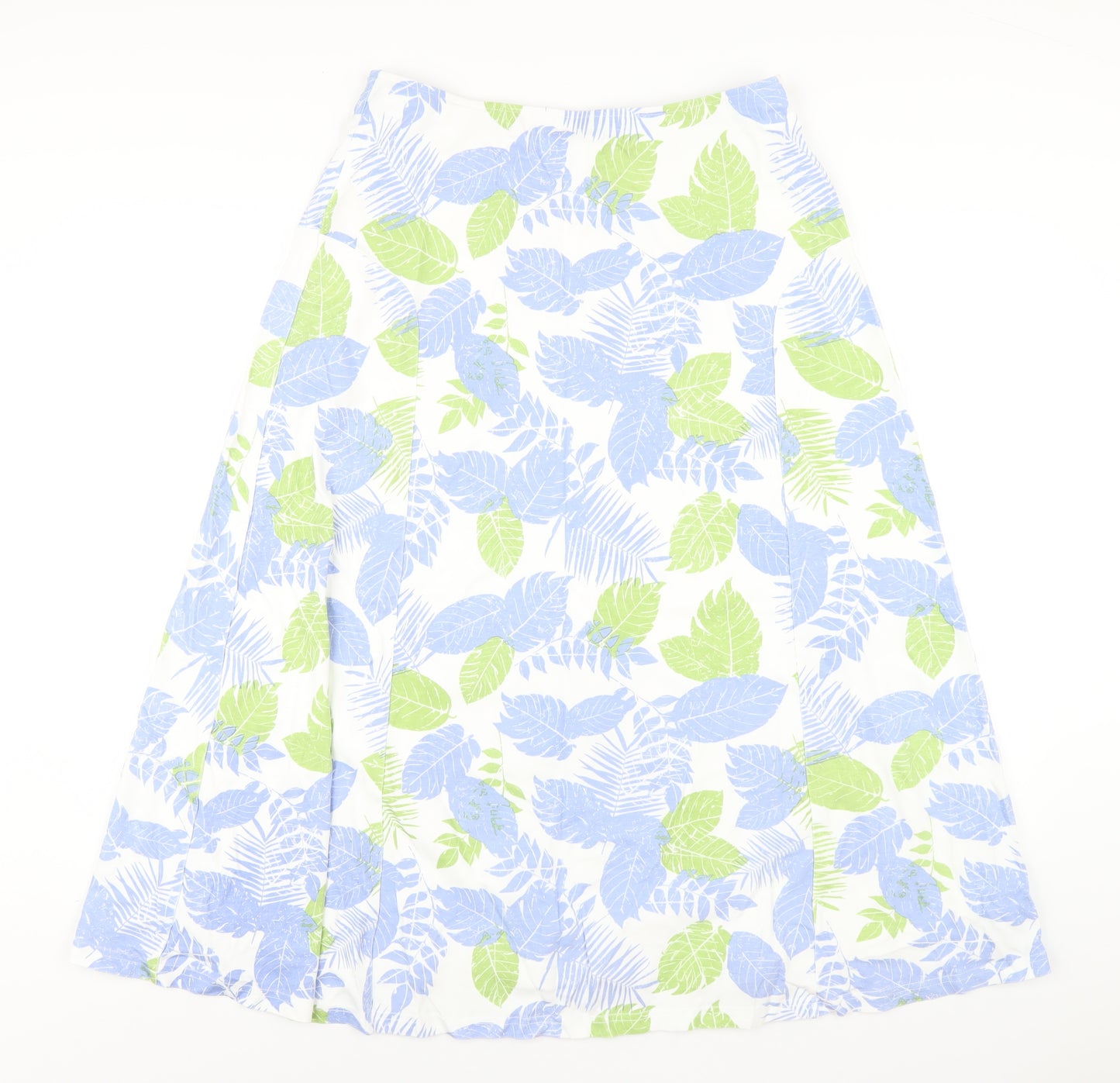 Emreco Womens Multicoloured Geometric Cotton A-Line Skirt Size 12