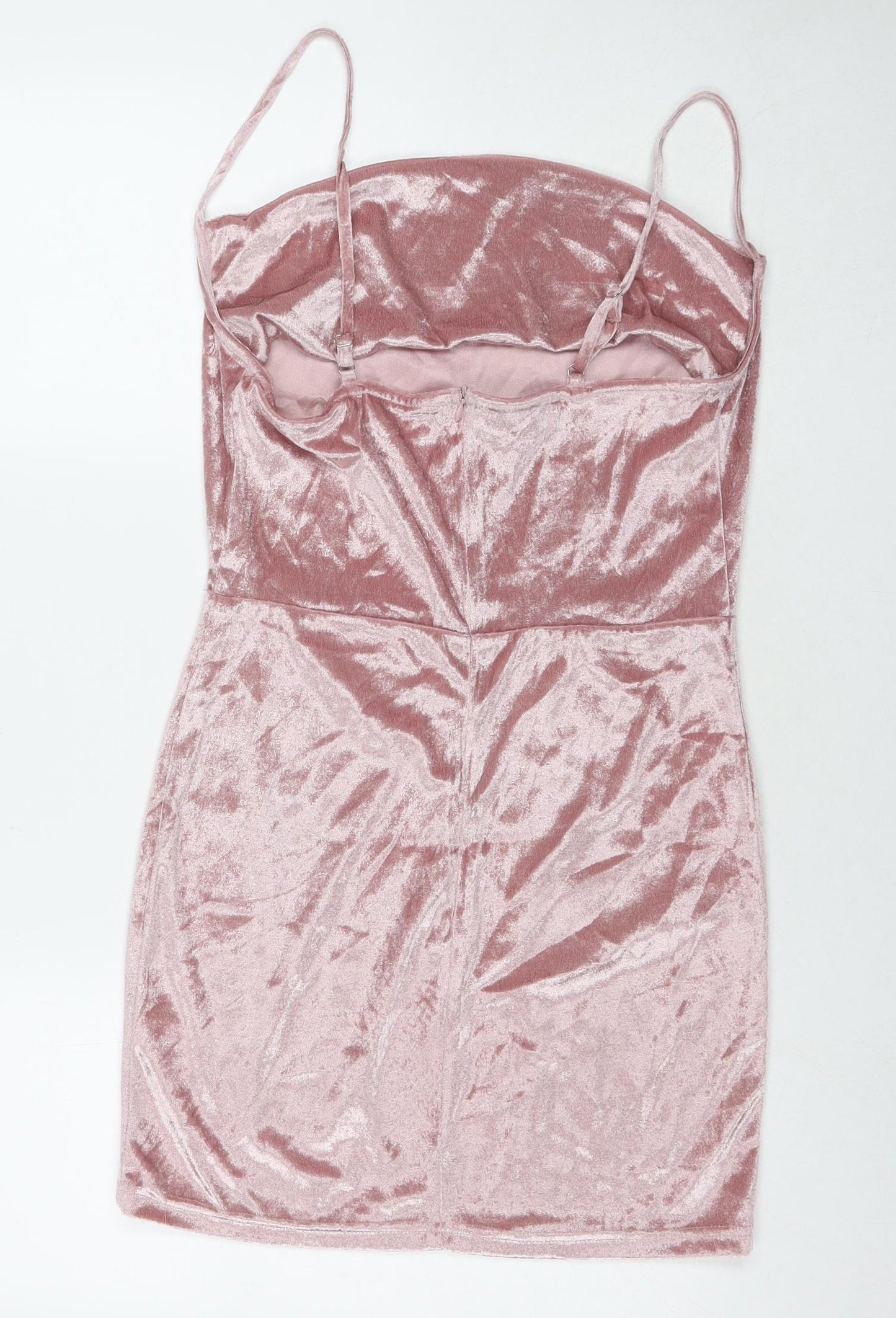 PARISIAN SIGNATURE Womens Pink Polyester Mini Size 12 Cowl Neck Pullover