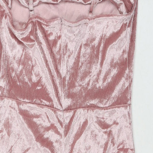 PARISIAN SIGNATURE Womens Pink Polyester Mini Size 12 Cowl Neck Pullover