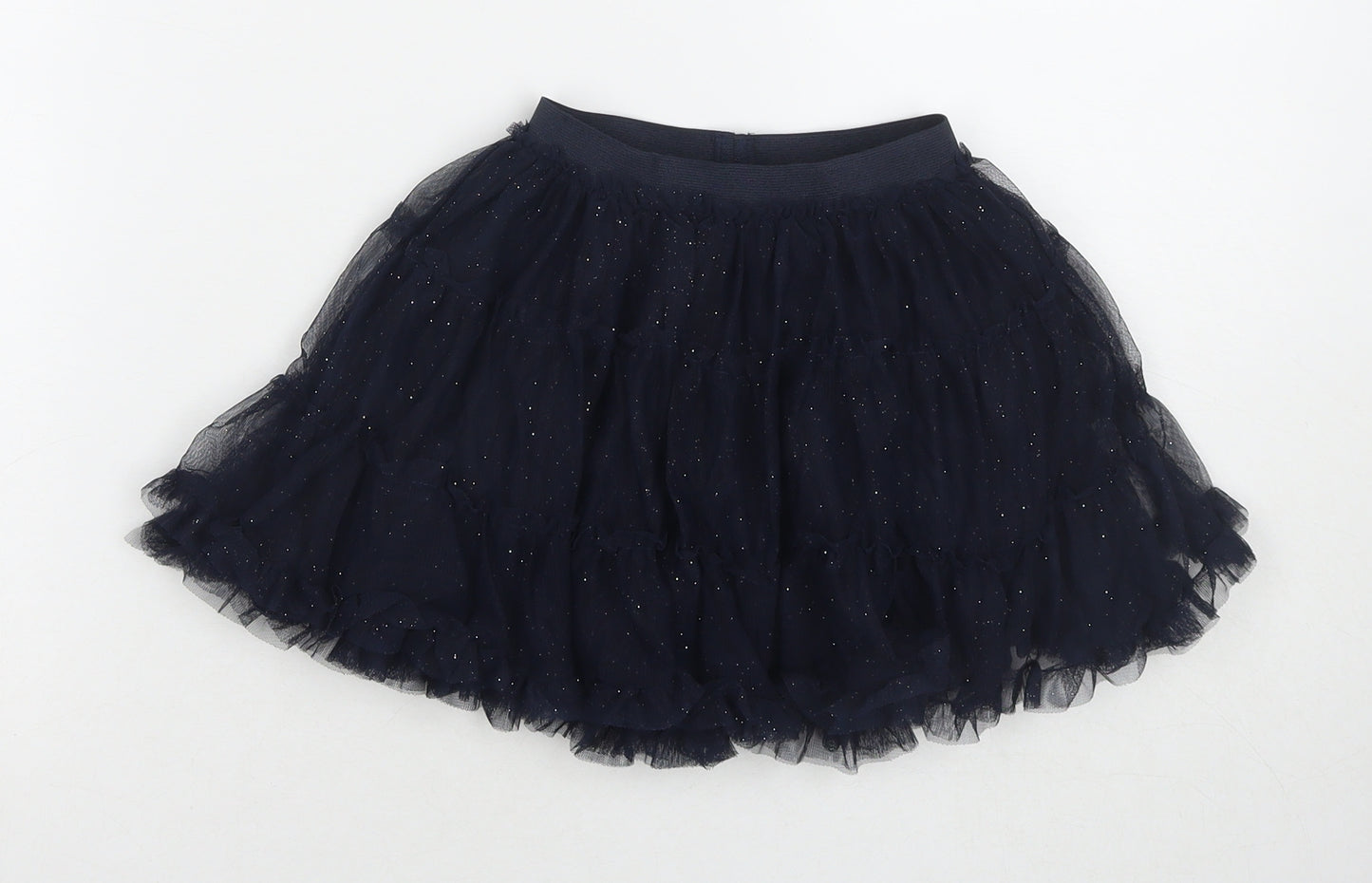 Mayoral Girls Blue Polyester Tutu Skirt Size 4 Years Regular Pull On - Glitter Detail