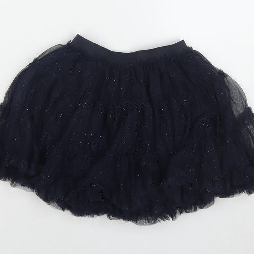 Mayoral Girls Blue Polyester Tutu Skirt Size 4 Years Regular Pull On - Glitter Detail