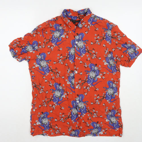 Casual Shirt Company Womens Multicoloured Floral Viscose Basic Button-Up Size M Collared