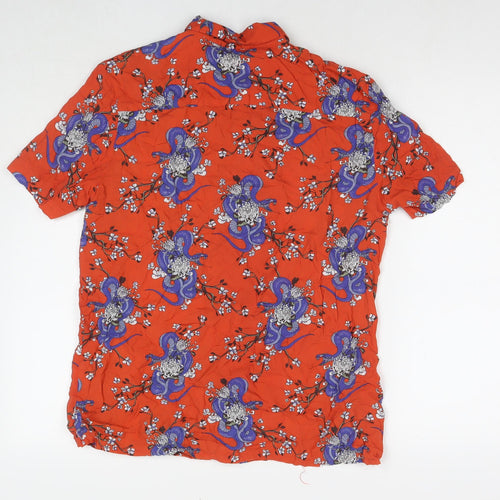 Casual Shirt Company Womens Multicoloured Floral Viscose Basic Button-Up Size M Collared
