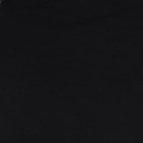 Dorothy Perkins Womens Black Cotton Basic T-Shirt Size 14 Round Neck