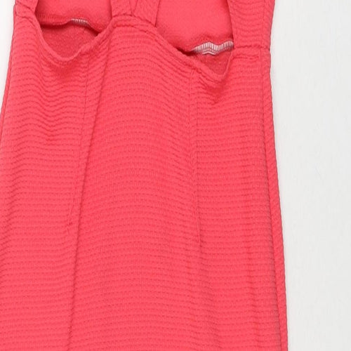Kelly Love Womens Pink Polyester Pencil Dress Size S Round Neck Pullover