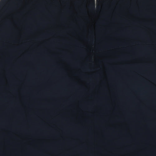 Gap Womens Blue Cotton A-Line Skirt Size M Zip