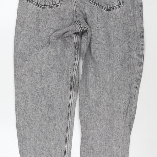 Denim & Co. Womens Grey Cotton Skinny Jeans Size 14 L28 in Regular Zip