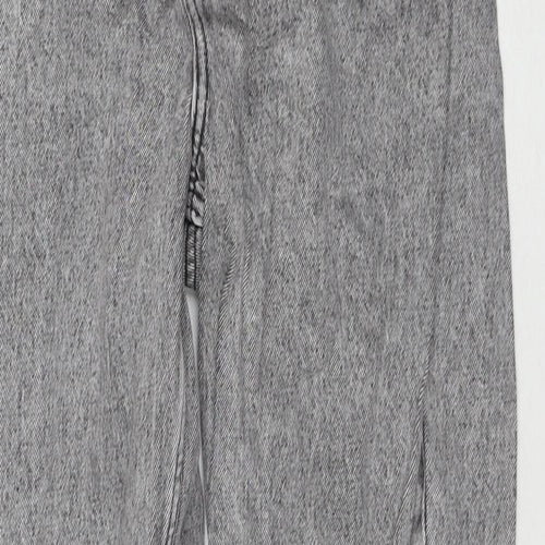 Denim & Co. Womens Grey Cotton Skinny Jeans Size 14 L28 in Regular Zip