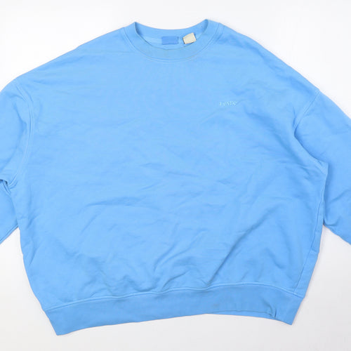 Levi's Mens Blue Cotton Pullover Sweatshirt Size M