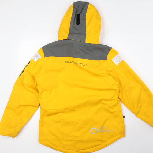 Quark Expedition Womens Yellow Jacket Size M Zip - Interactive, Velcro Cuffs,Reflective Detail, Taped Seams