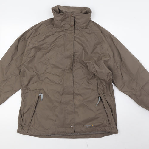 Regatta Womens Brown Jacket Size 16 Zip - Packable, Water Proof , Breathable, Walking