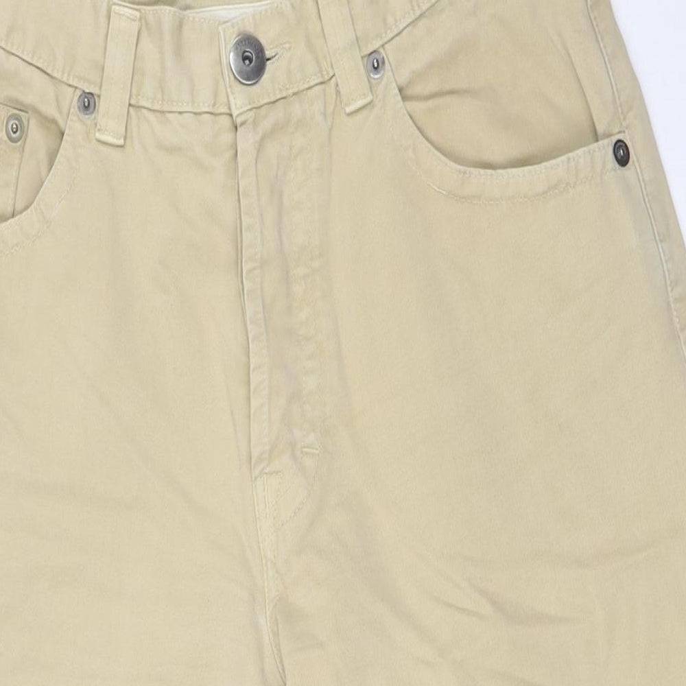 NEXT Mens Beige Cotton Straight Jeans Size 34 in L31 in Regular Button