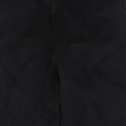 TU Womens Black Cotton Skinny Jeans Size 16 L27 in Regular Button