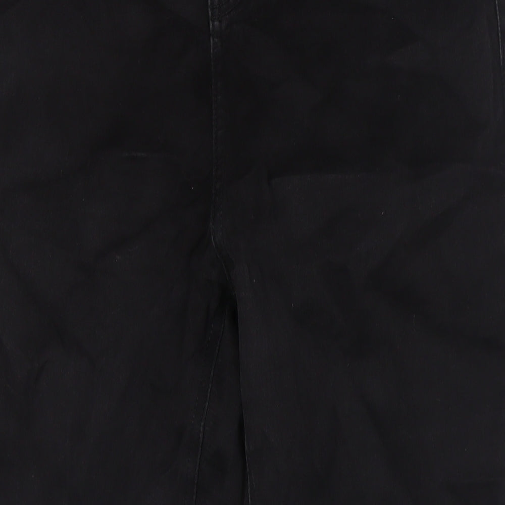 TU Womens Black Cotton Skinny Jeans Size 16 L27 in Regular Button
