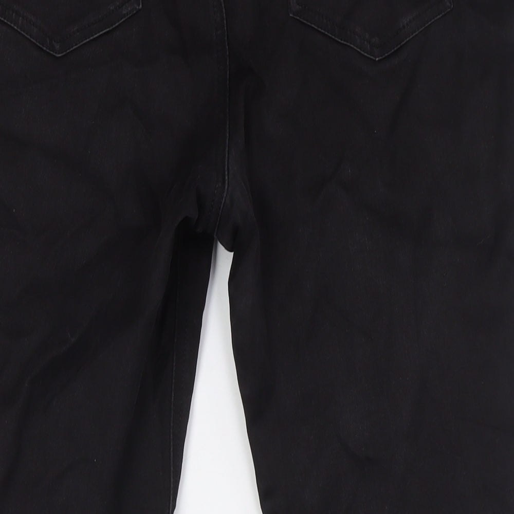 TU Womens Black Cotton Skinny Jeans Size 16 L27 in Regular Button