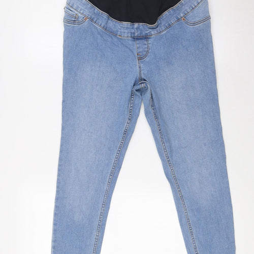 New Look Womens Blue Cotton Skinny Jeans Size 10 L27 in Slim