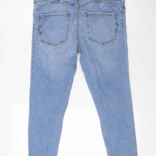 New Look Womens Blue Cotton Skinny Jeans Size 10 L27 in Slim