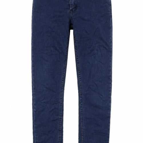 Cheap Monday Mens Blue Cotton Straight Jeans Size 28 in L29 in Regular Button