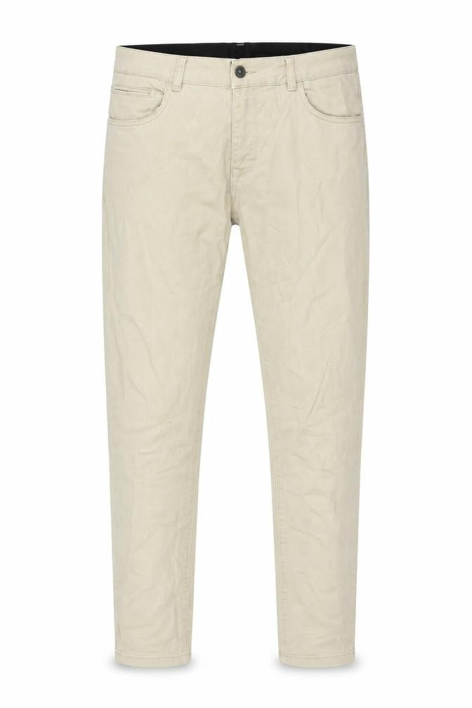 ASOS Mens Beige Cotton Straight Jeans Size 32 in L31 in Regular Button