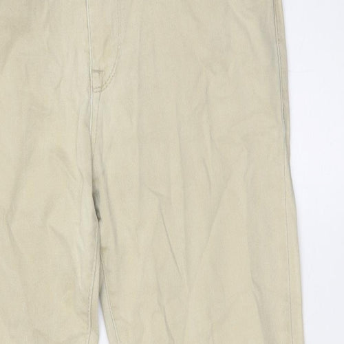 ASOS Mens Beige Cotton Straight Jeans Size 32 in L31 in Regular Button