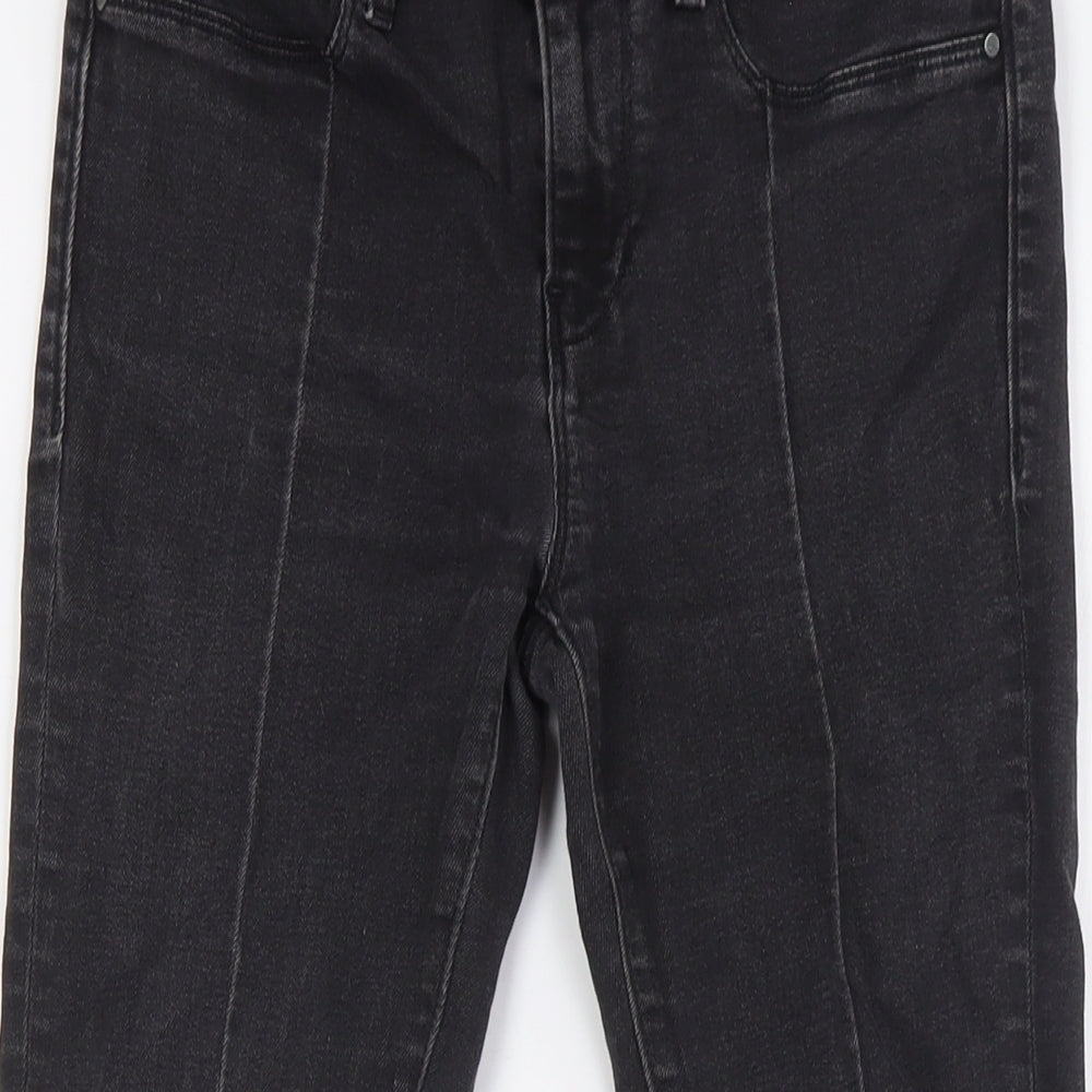 Calvin Klein Womens Black Cotton Skinny Jeans Size 30 in L30 in Slim Button - Ankle Grazers