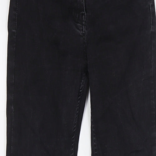 Warehouse Womens Black Cotton Skinny Jeans Size 12 L28 in Slim Button