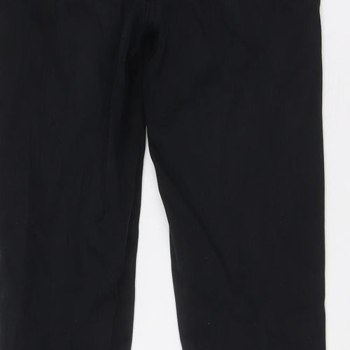 NEXT Womens Black Cotton Skinny Jeans Size 12 L28 in Regular Button