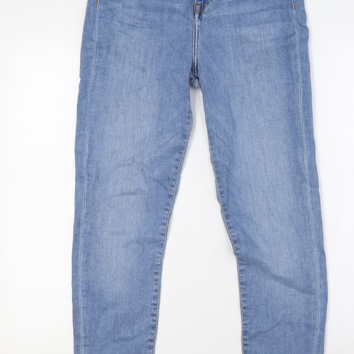 FOREVER 21 Womens Blue Cotton Skinny Jeans Size 28 in L29 in Regular Button