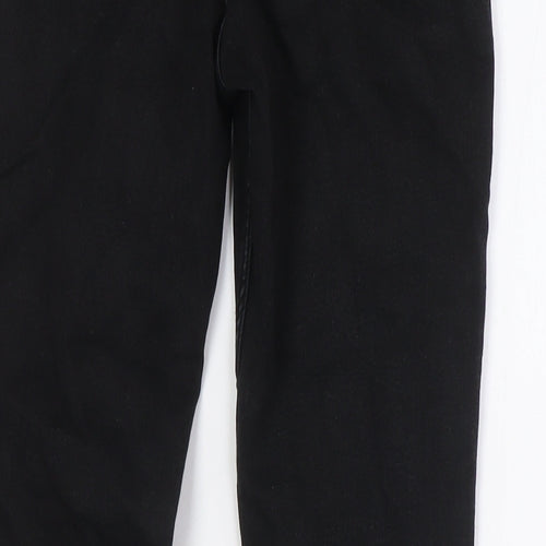 Marks and Spencer Womens Black Cotton Skinny Jeans Size 10 L28 in Regular Button