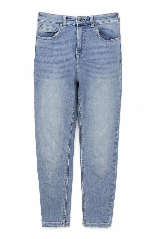 Jack Wills Womens Blue Cotton Skinny Jeans Size 26 in L29 in Slim Button - High Waist