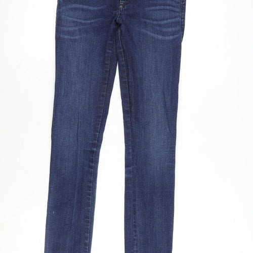 Diesel Womens Blue Cotton Blend Straight Jeans Size 26 in L30.5 in Regular Zip