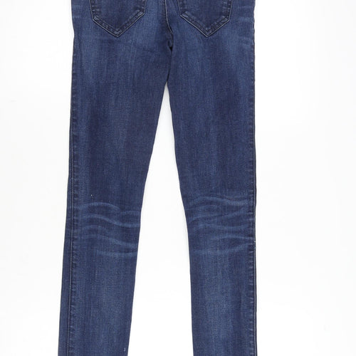 Diesel Womens Blue Cotton Blend Straight Jeans Size 26 in L30.5 in Regular Zip