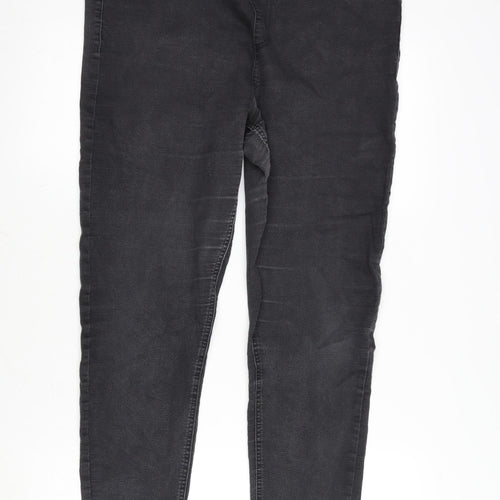Marks and Spencer Womens Grey Cotton Blend Jegging Jeans Size 16 L29 in Regular