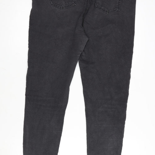 Marks and Spencer Womens Grey Cotton Blend Jegging Jeans Size 16 L29 in Regular