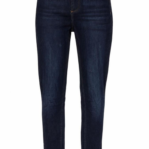 F&F Womens Blue Cotton Blend Straight Jeans Size 6 L30 in Regular Zip
